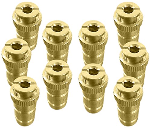 Mistcooling MC5834-VC Anchor for Pool Safety Cover, Brass (Pack of 10)