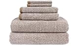 Everplush Diamond Jacquard 6 Pieces Bath Towel