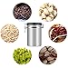 Coffee Container, Food Storage Coffee Bean Stainless Steel Container for Home Kitchen (Silver 22 OZ)