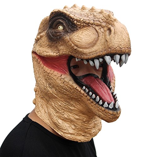 CreepyParty Novelty Halloween Costume Party Animal Head Mask Dinosaur