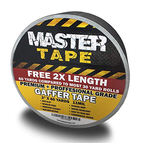 Gaffers Tape Double Size Roll = 60 Yard / 180 Feet 2 inch X 60 Yards