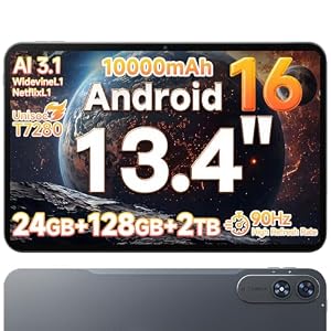 Bmax タブレット 12インチ以上 Wi-Fiモデル24GB+128GB+2TB拡張 90Hz GMS認証済 高性能8コアCPUT7280