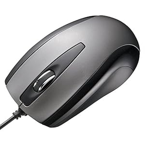 サンワサプライ オプティカルマウス 有線光学式 ダークシルバー MA-111HDS