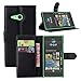 Nokia Lumia 730 /735 Case, Demomm(tm) Flip Pu Leather Case Wallet Cove with Stand for Microsoft Nokia Lumia 730 735 (Black)