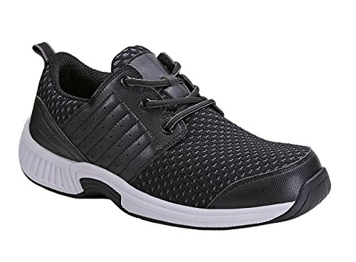 Orthofeet Proven Pain Relief Tacoma Comfortable Plantar Fasciitis Orthopedic Diabetic Extra Wide Flat Feet Bunions Men's Walking Shoes