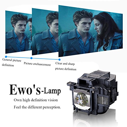 EWO'S ELP88 Replacement Projector Lamp for Elplp88 Epson Powerlite Home Cinema 2040 1040 2045 740HD 640 EX3240 EX7240 EX9200 EX5250 EX5240 VS240 VS345 VS340 Projector Lamp Bulb Replacement