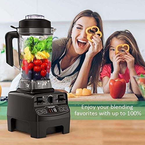 Blender 1450w, Homgeek Professional Countertop Blender Smoother Maker with 68oz BPA Free Tritan Container, High Speed Power Blender Built-in Timer for Crusing Ice, Frozen Desser [2019 Update Version] - Thumbnail 6