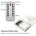 16ft Battery String Lights,KOLIER 50LEDs with Remote Control 8 Modes Battery Operated Christmas Lights Waterproof Indoor/Outdoor for Halloween/Christmas Tree/Bedroom/Wedding(Warm White)