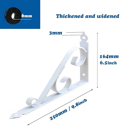 Hardware Dproptel 2 Pack All In 1 Cast Iron Heavy Duty Corner