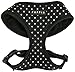 Puppia Dotty Dog Harness Over-The-Head No Pull No Choke Walking Training Adjustable for Small & Medium Dog, X-Small, Black