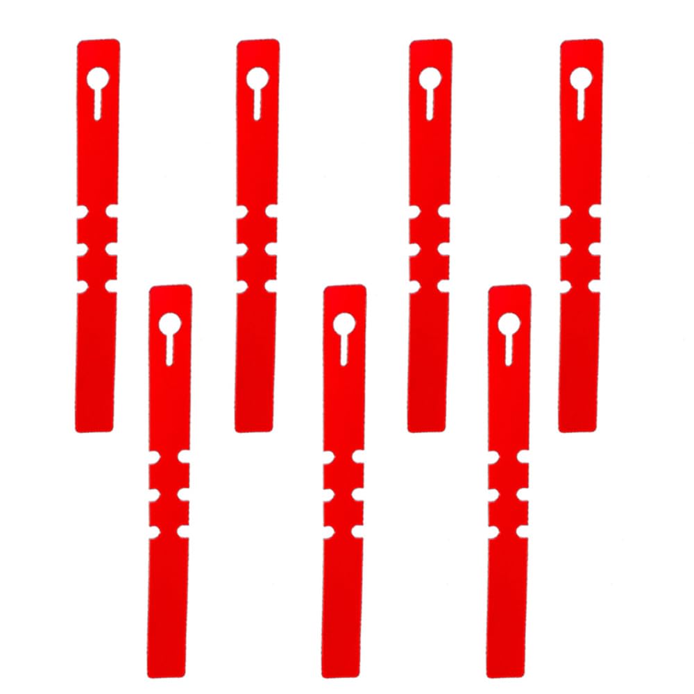 100Pcs Plastic Plant Labels, Red Adjustable Tree Hanging Labels Wrap Around Garden Plant Markers Name Tag for Seed Vegetable Flower Potted Plants Gardening, 2x21cm