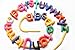 Lowercase Alphabet Lacing Beads Busy Bag - Perfect Fine Motor Learning Activity for Toddlers and Preschoolers. Sort by Shape and Color, Large Beads