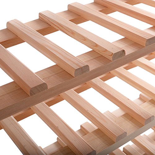 Giantex Wood Wine Rack Stackable Storage Storage Display Shelves (120-Bottle) - Thumbnail 3