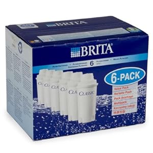 BRITA Onmisbare klassieke waterfilterpatronen 6-pack [E99445] (Neoterisch ontwerp)
