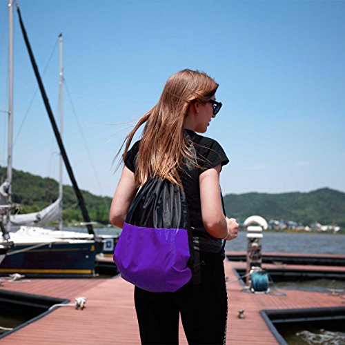 Easycouch Inflatable Lounger With Travel Bag,Waterproof Ripstop Polyester,Gift for indoor or outdoor (puprple-1) - Thumbnail 4