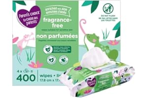 Parent's~Choice Fragrance-Free Hypoallergenic Baby Wipes, Enriched with Aloe, 400 Count