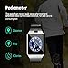 YIIXIIYN Smart Watch DZ09 Touchscreen Bluetooth Smartwatch Phone Sports Fitness Tracker with SIM SD Card Slot Camera Pedometer Compatible iPhone iOS Samsung LG Android for Kids Women Men (Black)