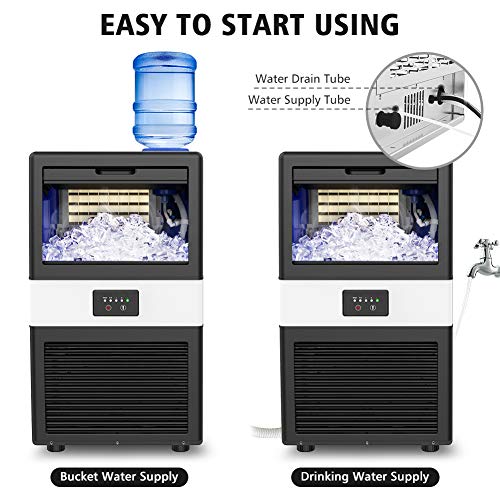 LifePlus Commercial Ice Maker Machine Under Counter Produce 70LBS of