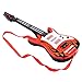 Guitar, WOLFBUSH Multi-function Kids Electric Guitar 4 Strings Musical Instruments Educational Toy Children Rock Band Music Used for Family Gatherings Performances Entertainment - Red Flame