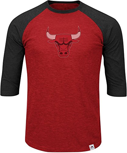 Nba chicago bulls men s excellent attitude 3/4 sleeve c…