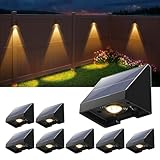 GVSHINE 8 Pack Decorative Solar Powered Fence