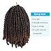 Spring Twist Crochet Hair Bomb Twist Hair Fluffy Twist Braiding Synthetic Hair 8inch 3packs Natural Hair Extension (T1B/30)