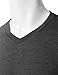 H2H Mens V-Neck Long Sleeve Light Weight T-Shirts - Slim Fit Basic CHARCOAL US L/Asia XL (KMTTL0374)