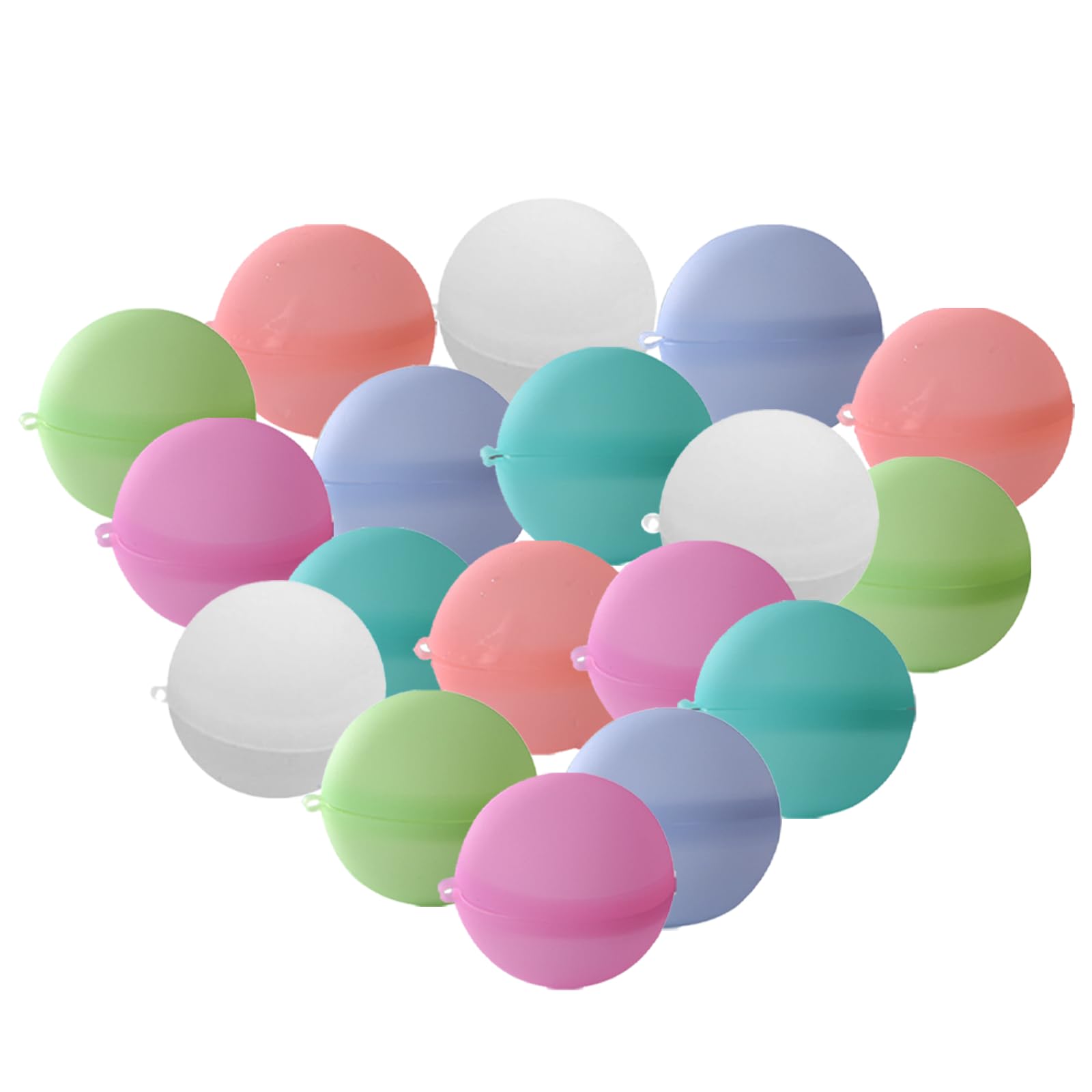 MUNSKT 18PCS Reusable Water Balls, Fast Fill Self-Sealing Water Bombs, Water Soaker Balls for Outdoor Toys Games, Beach Balls for Kids Teens Boys Girls