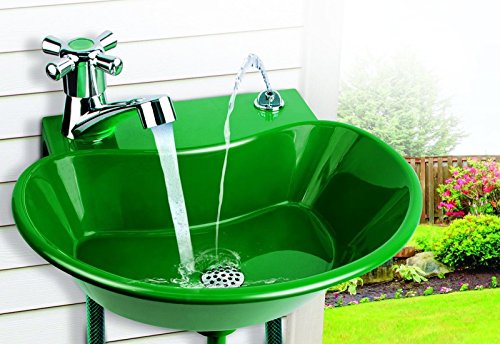2 in 1 Outdoor Sink and Drinking Fountain Sprayer Small Garden