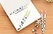 Giant star 12 Pack Diamond Gel Pen Milky Cow Pens,set of 12 Assorted Colors(Milk 12 Pcs)