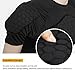 Zicac Men's Sports Shock Rash Guard Compression Padded Shirt Soccer Basketball Protective Gear Chest Rib Guards