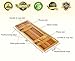 Royal Craft Wood Natural Bamboo Bathtub Caddy/Bath Serving Tray for 2: Him and Her - Luxury Bathtub Accessories Set