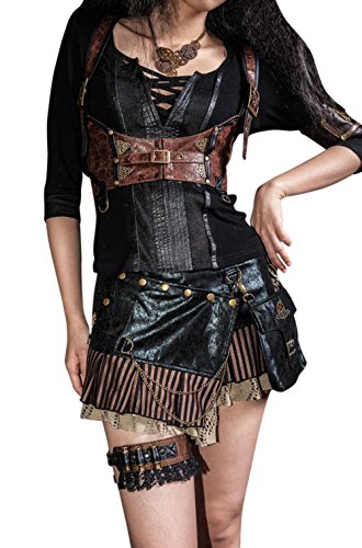 Steampunk Victorian Cincher Mini Skirt