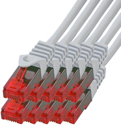 BIGtec Gigabit network cable patch, Ethernet LAN DSL patch cable (2X RJ-45 connector, CAT.5e, compatible to CAT.6 CAT.6a CAT.7) 3m Grey - Image 5