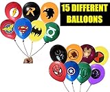 FAT CAT SALES SUPERHERO JUSTICE LEAGUE DC AVENGER BALLOON BUNDLE 15 pcs