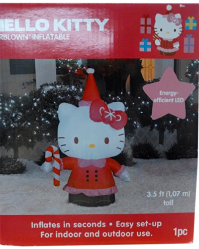 Hello Kitty Airblown Inflatable Christmas 3.5 Ft Tall - Import It All