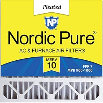 Nordic Pure 20x20x5 (4-3/8 Actual Depth) Honeywell FC100A1011 Replacement Pleated AC Furnace Air Filter, 4 PACK, MERV 10, 4 PACK