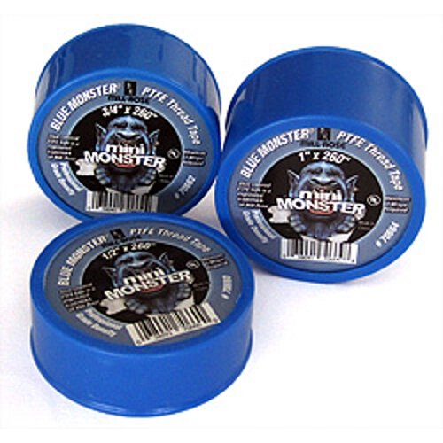 Millrose 70665 Monster Roll PTFE Thread Seal Tape, 1-Inch x 520-Inch, Blue