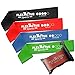 Resistance Loop Bands - Set of 4 Fitness Exercise Bands for Fitness Workouts - Stretching and Physical Therapy