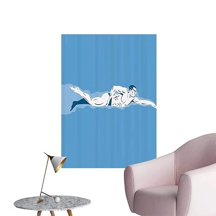 Wall Painting Swimming Freestyle Water Sports Olympic