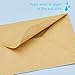Sumind 120 Pack Mini Kraft Envelopes Gift Card Envelopes Thanksgiving Envelopes Wedding Party Business Card Envelopes Small Parts Classic Flap Envelopes, 4.4 x 3 Inches