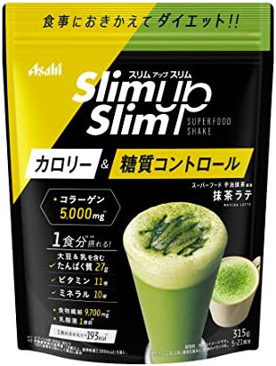 スリムアップスリム 酵素 スーパーフードシェイク 抹茶ラテ 315g アサヒグループ食品 大特価