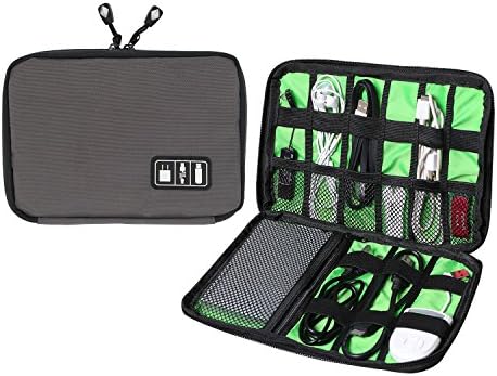 Universal Cable Organizer - Electronics Accessories Case USB Drive Shuttle-an All in One Travel Organizer - (Grey)