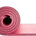 REEHUT 1/2-Inch Extra Thick High Density NBR Exercise Yoga Mat for Pilates, Fitness & Workout w/Carrying Strap (Pink)