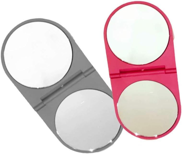 Always23 Hand Mirror, Handheld Mirror with Handle, Professional for Home, Salon, Barbers, Hairdressers, Pack of 2, Hand Mirror Plus 2, Pocket Size Mirror,: Furniture & Decor