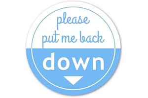 CRAFTED-BRAND Put Me Down Toilet Seat Sticker | Make Your Life Better with This Heavy Duty Vinyl Bathroom Reminder Decal (2.25 Inch)