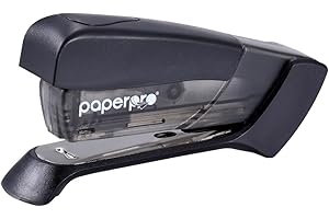 PaperPro Compact Classic Desktop Stapler, 15 Sheet Capacity, No Effort, One Finger, 80% Easier Stapling, Black