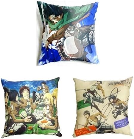 Amazon 進撃の巨人 リヴァイ クッション セブンイレブン限定 進撃の巨人キャンペーン クッション 2種セット アニメ 萌えグッズ 通販
