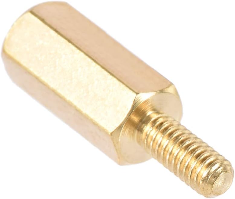 sourcing map M2.5x10mm+6mm Male-Female Brass Hex PCB Motherboard Spacer Standoff for FPV Drone Quadcopter Computer & Circuit Board 20pcs - Image 4