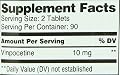 21st Century Vinpocetine Tablets, 180 Count